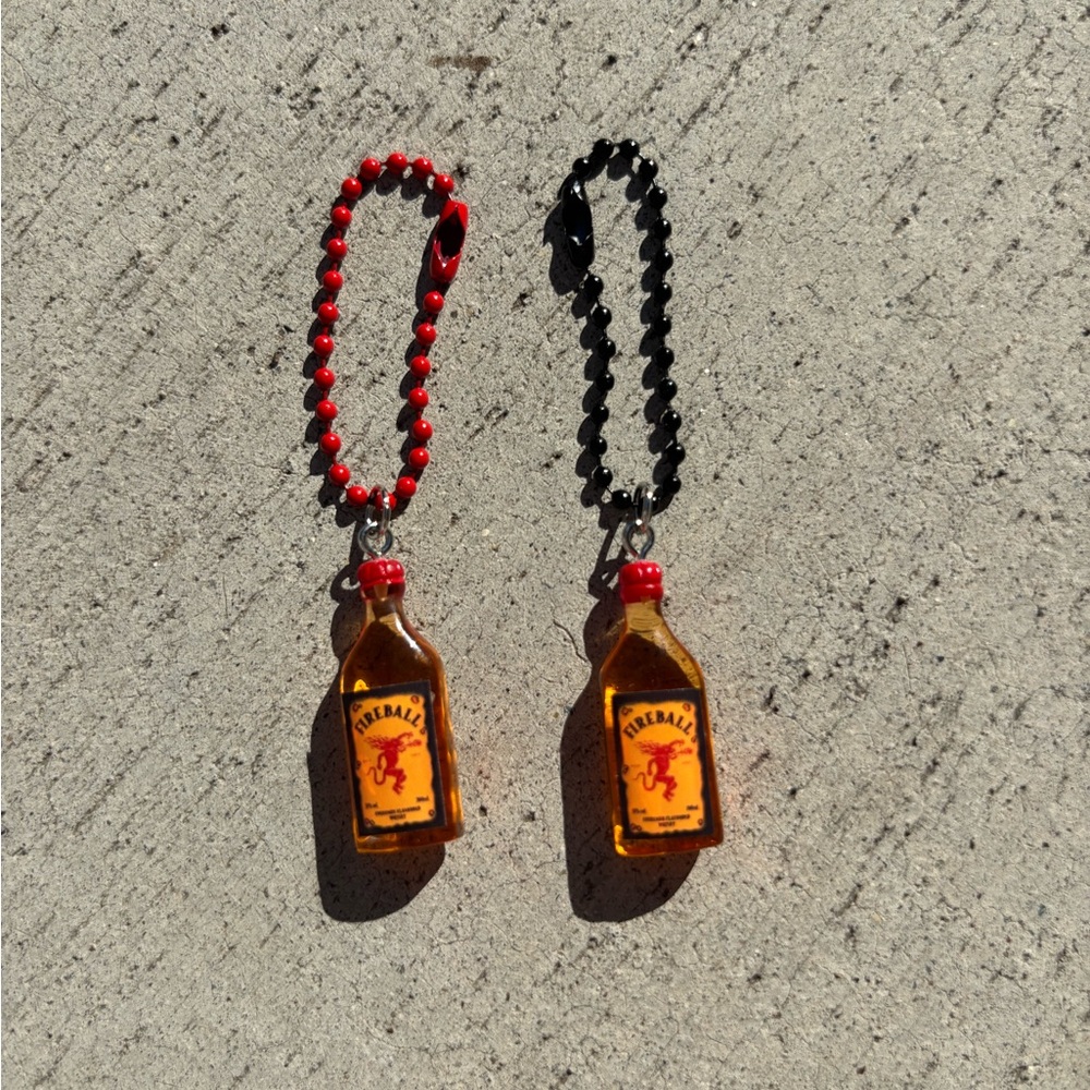 Fireball Mini Bottle Stanley Handle Charm